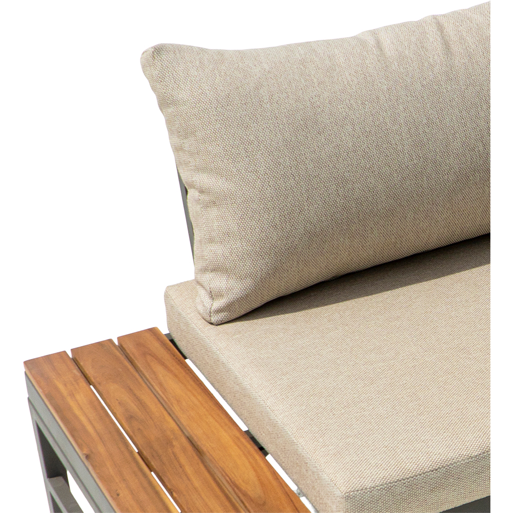 Set mobilier gradina GOODHOME Sumba, 3 piese, crem