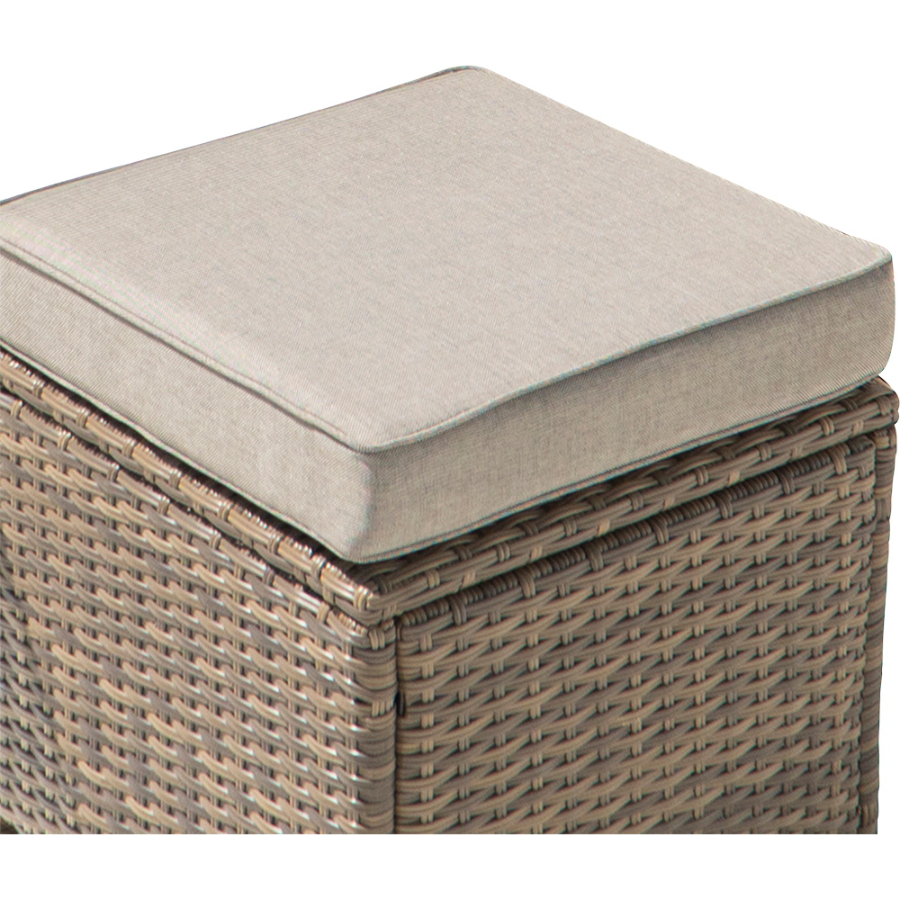 Set mobilier gradina GOODHOME Solari, 5 piese, crem