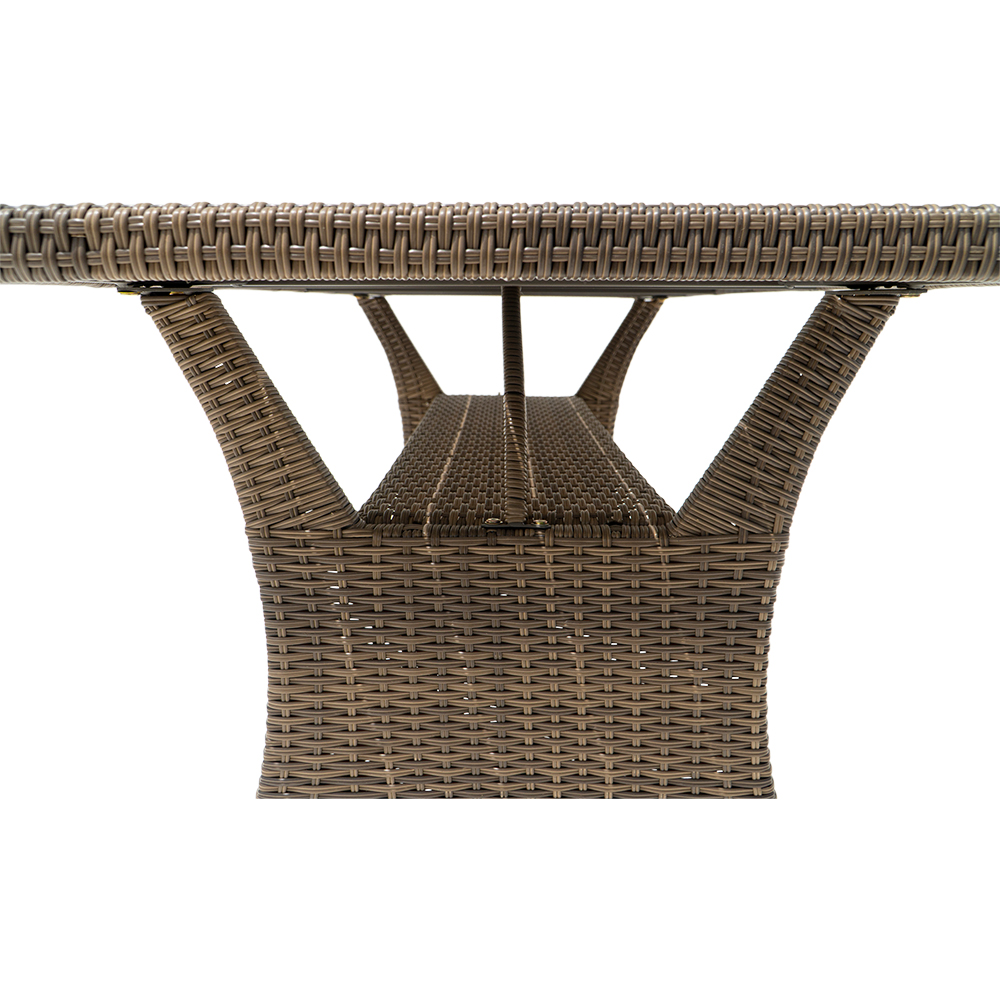 Set mobilier gradina GOODHOME Solari, 5 piese, crem