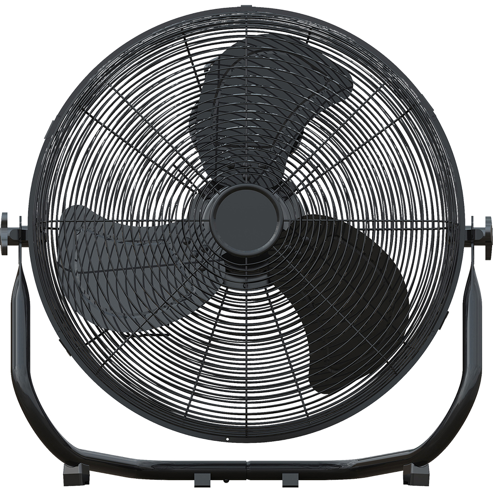 Ventilator industrial de podea, 3 trepte viteza, 45cm, 120W, negru
