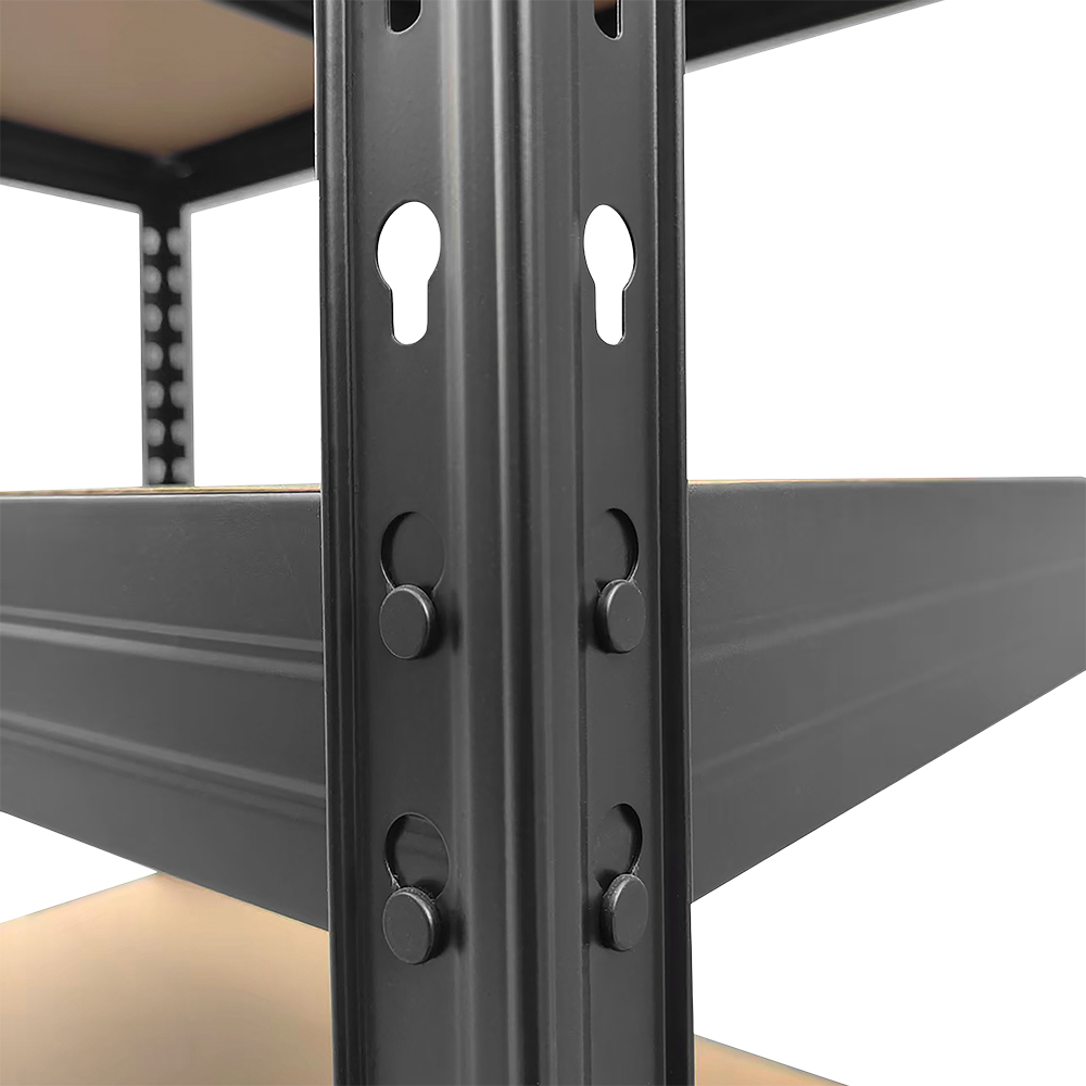 Raft atelier GOODHOME Rivet, metal, 97 x 60 x 180cm, negru