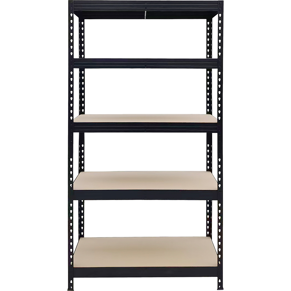 Raft atelier GOODHOME Rivet, metal, 97 x 40 x 180cm, negru