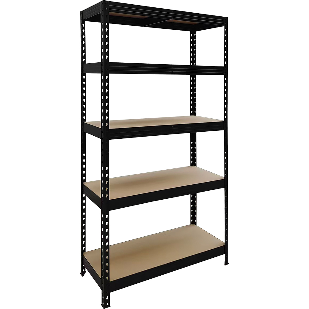 Raft atelier GOODHOME Rivet, metal, 97 x 40 x 180cm, negru