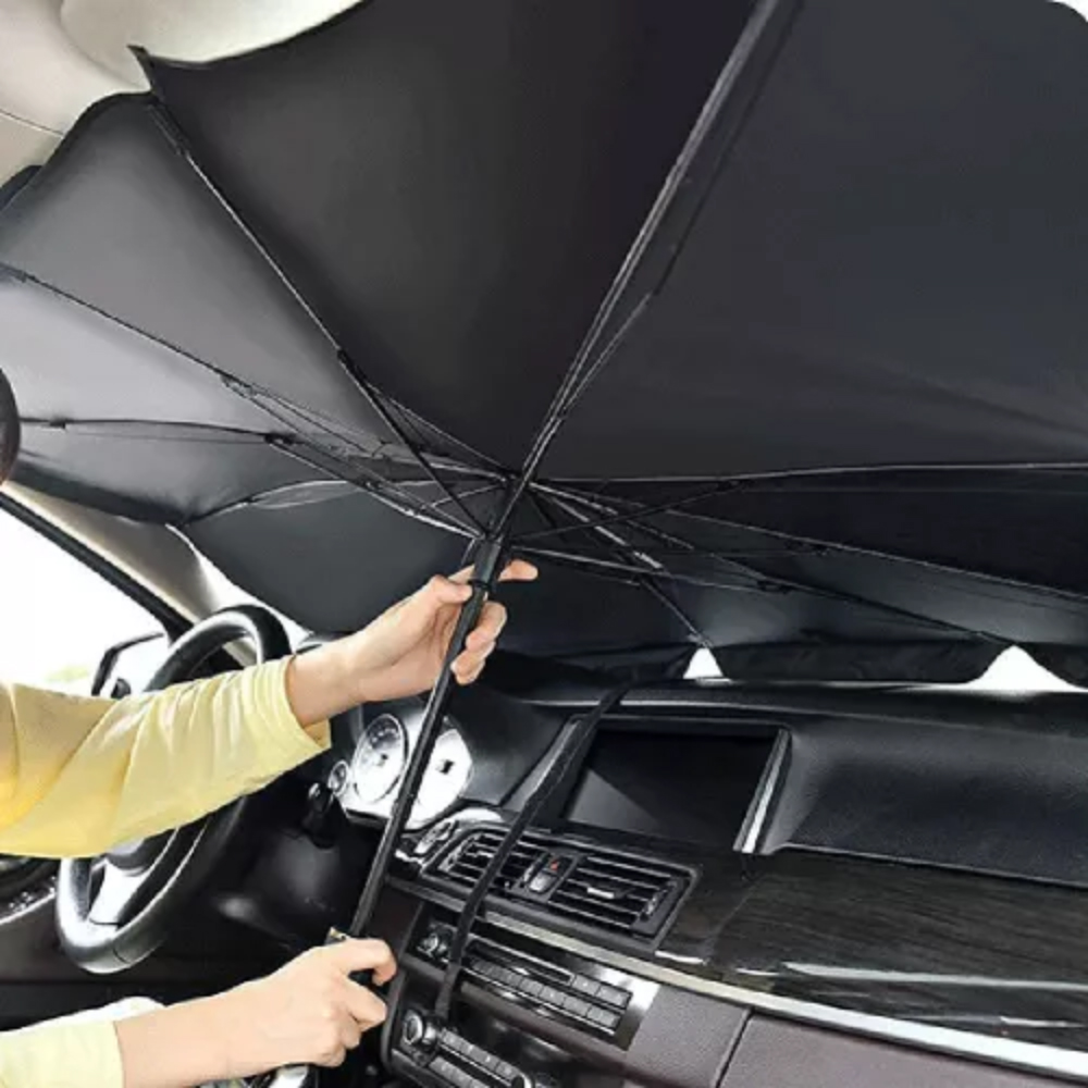 Parasolar auto umbrela CARMAX 52273, 123 x 80cm, argintiu