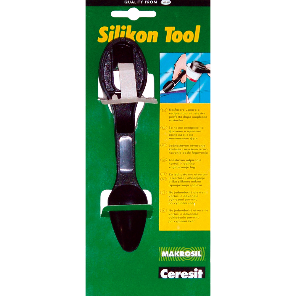 Unealta de lucru cu silicon Ceresit Spatula Silikon Tool, negru
