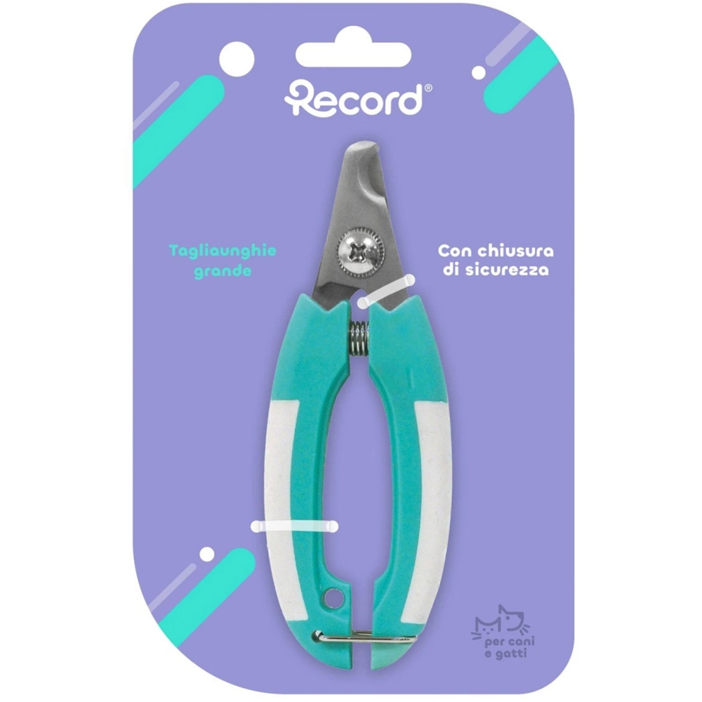Cleste unghii RECORD L, 6 x 15.5 cm, verde-alb