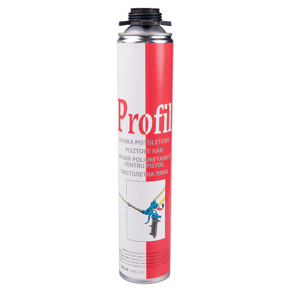 Spuma poliuretanica, aplicare pistol, 750 ml, Galben  Profil