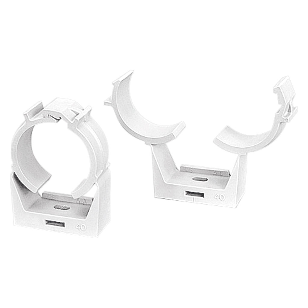 Clema simpla PP cu capac, 32mm, alb, 1buc