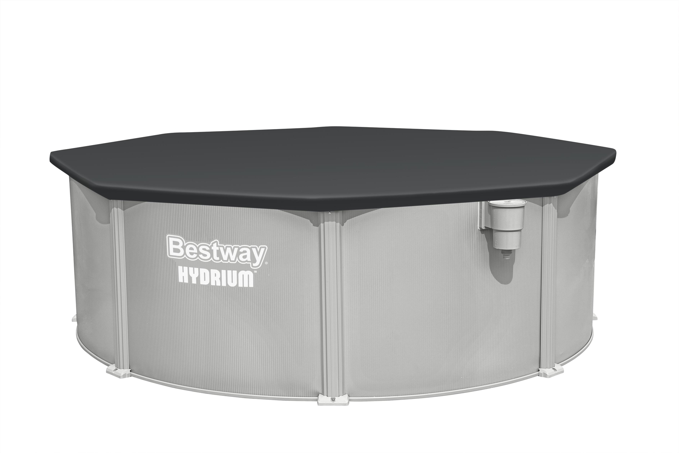 Piscina supraterna BESTWAY HYDRIUM, rotunda, otel galvanizat, 366x122 cm, 10990L