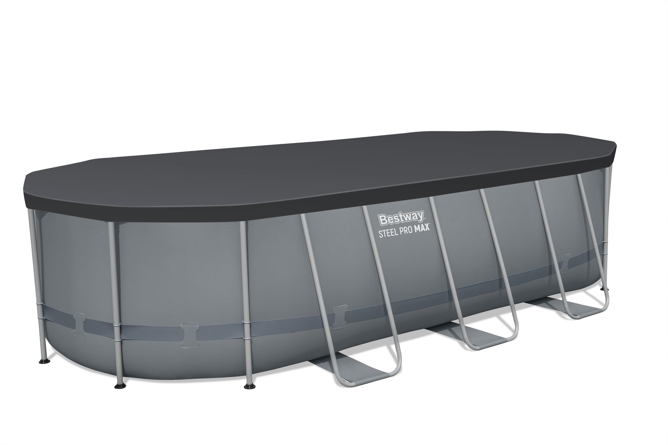 Piscina supraterana ovala BESTWAY STEEL PRO MAX, 549x274x122 cm, 13430L