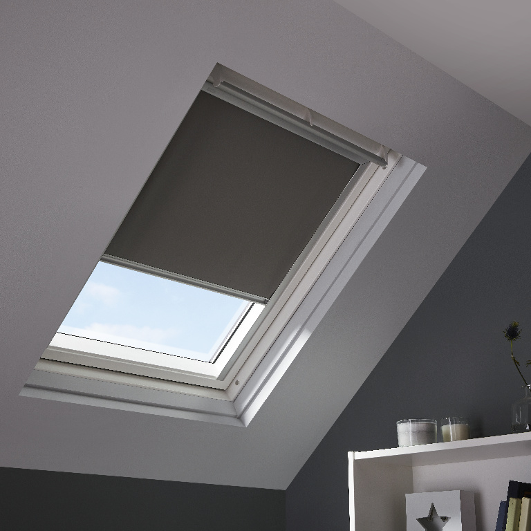 Roleta poliester Velux, 78 x 98 cm, gri
