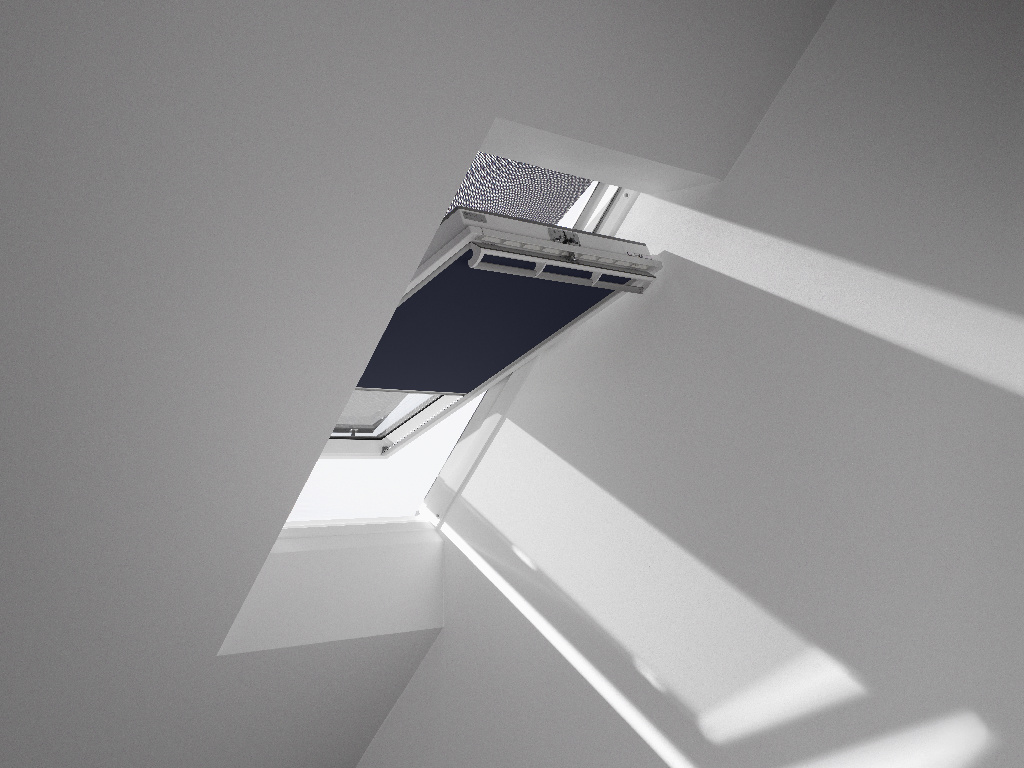 Roleta poliester, albastra, 78 x 98 cm  Velux
