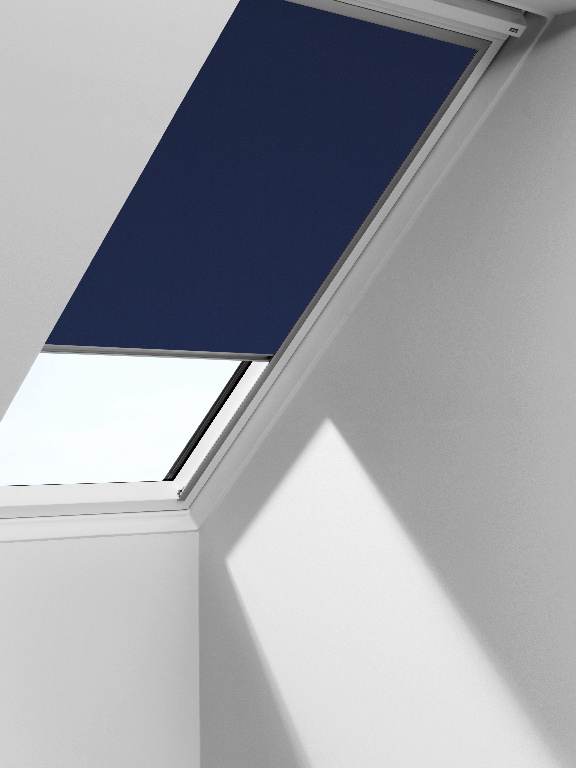 Roleta poliester, albastra, 78 x 98 cm  Velux
