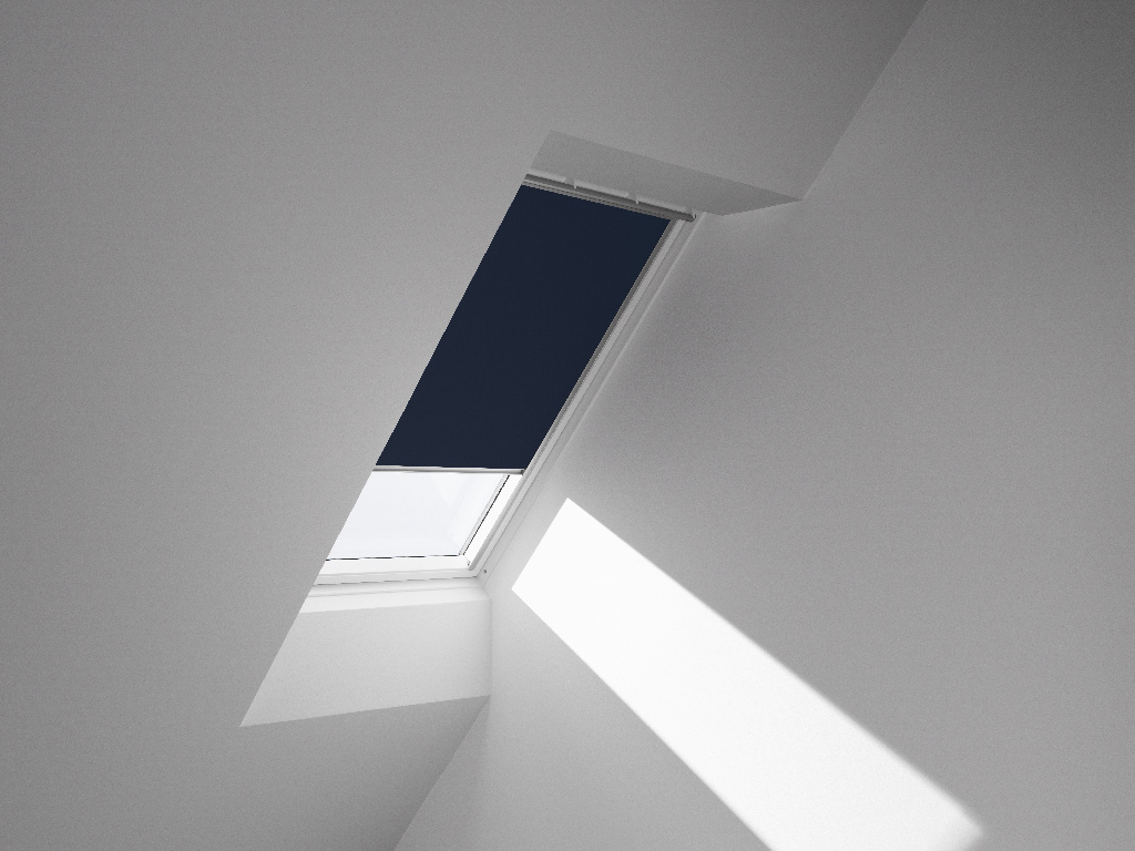 Roleta poliester, albastra, 78 x 98 cm  Velux