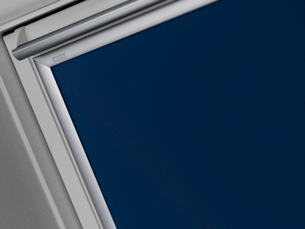 Roleta poliester, albastra, 78 x 98 cm  Velux