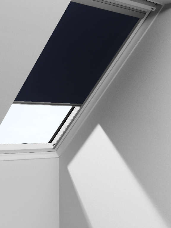 Roleta poliester, albastra, 78 x 98 cm  Velux