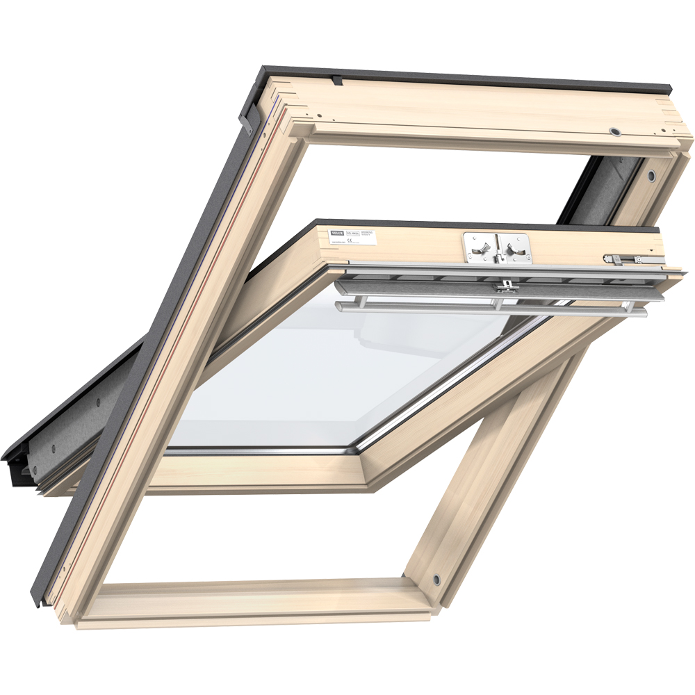 Fereastra mansarda VELUX Basic GZL MK10 1051Z, lemn, operare de sus, 78 x 160 cm, natur