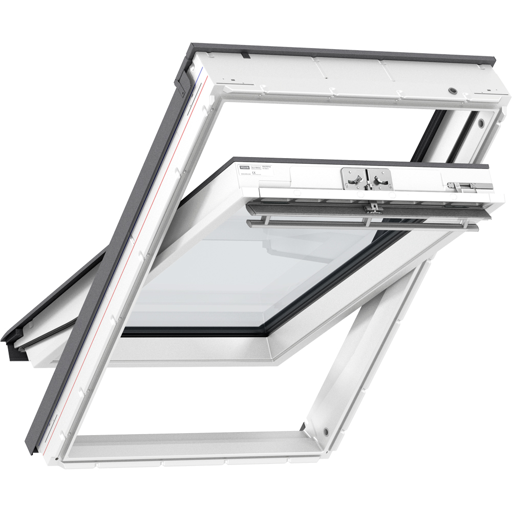 Fereastra mansarda VELUX Basic GLU MK04 0061Z, lemn, operare de sus, 78 x 98 cm, alb