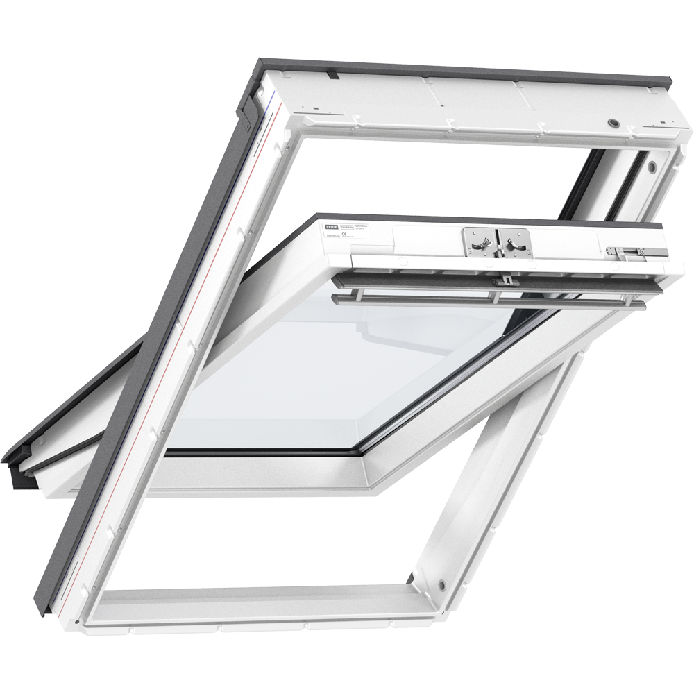 Fereastra mansarda VELUX Basic GLU MK06 0051Z, lemn, operare de sus, 78 x 118 cm, alb