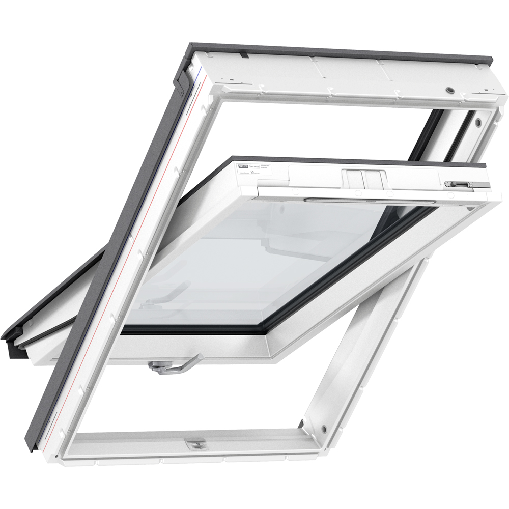 Fereastra mansarda VELUX Basic GLU MK06 0061B, lemn, operare de jos, 78 x 118 cm, alb