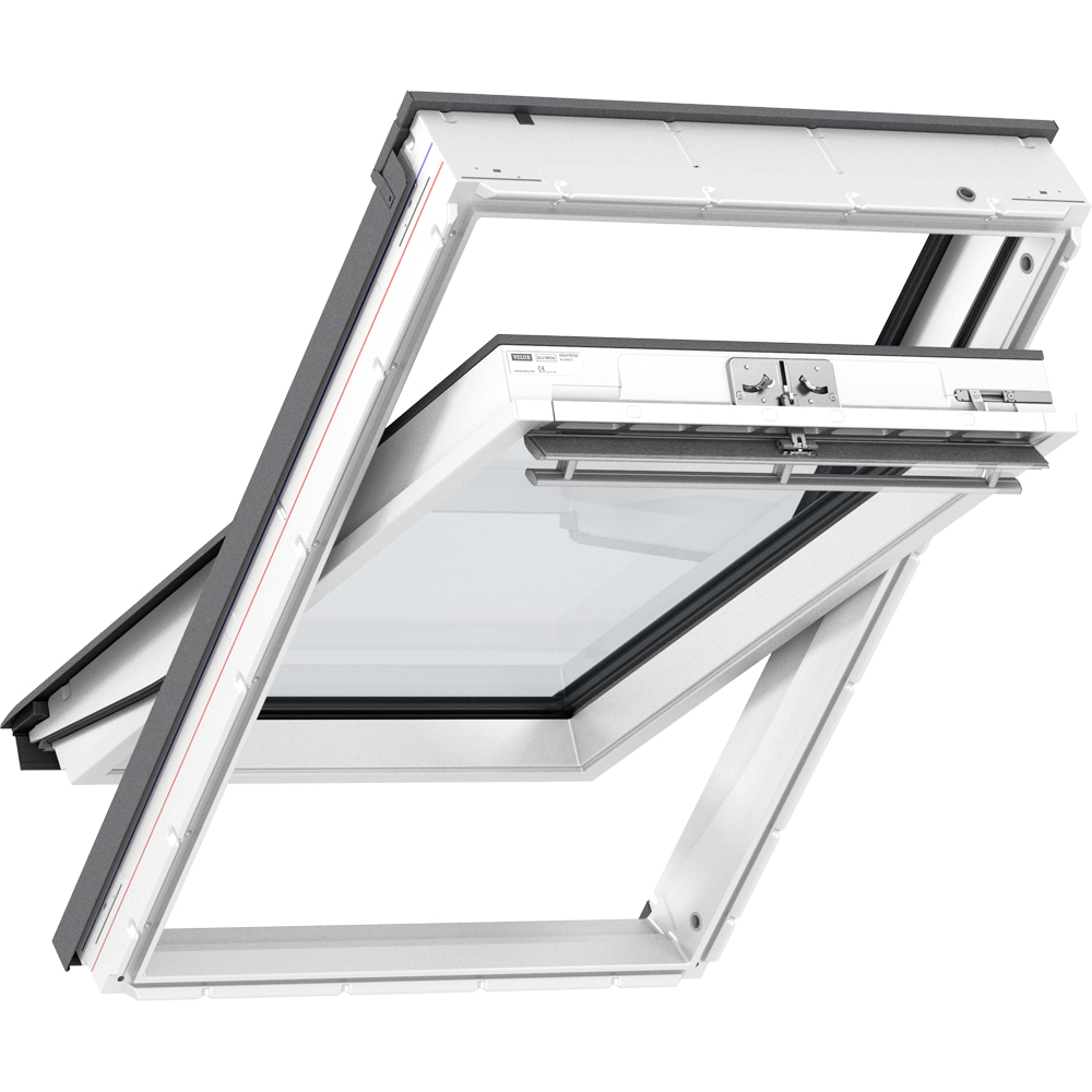 Fereastra mansarda VELUX Basic GLU SK08 0064Z, lemn, operare de sus, 114 x 140 cm, alb