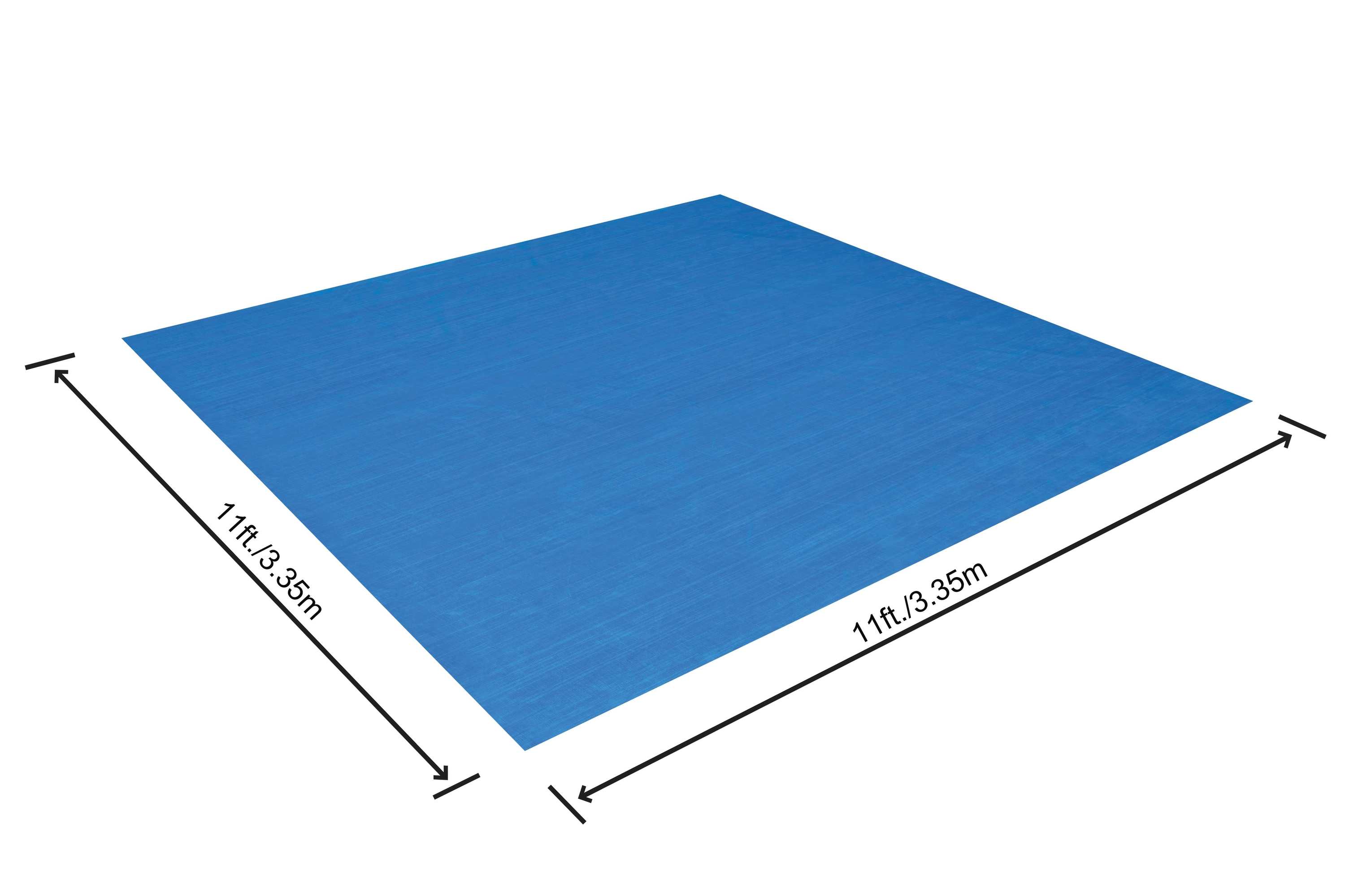 Folie protectie sol pentru piscina BESTWAY, diametru maxim 305 cm, 335x335 cm, albastru