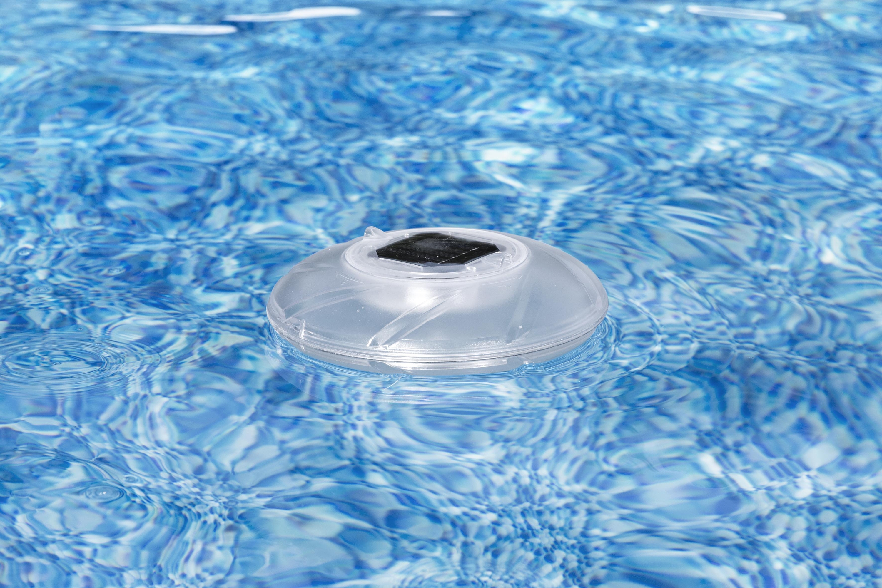 Lampa solara LED BESTWAY, pentru piscina, 7 culori, plutitoare, diametru 18 cm
