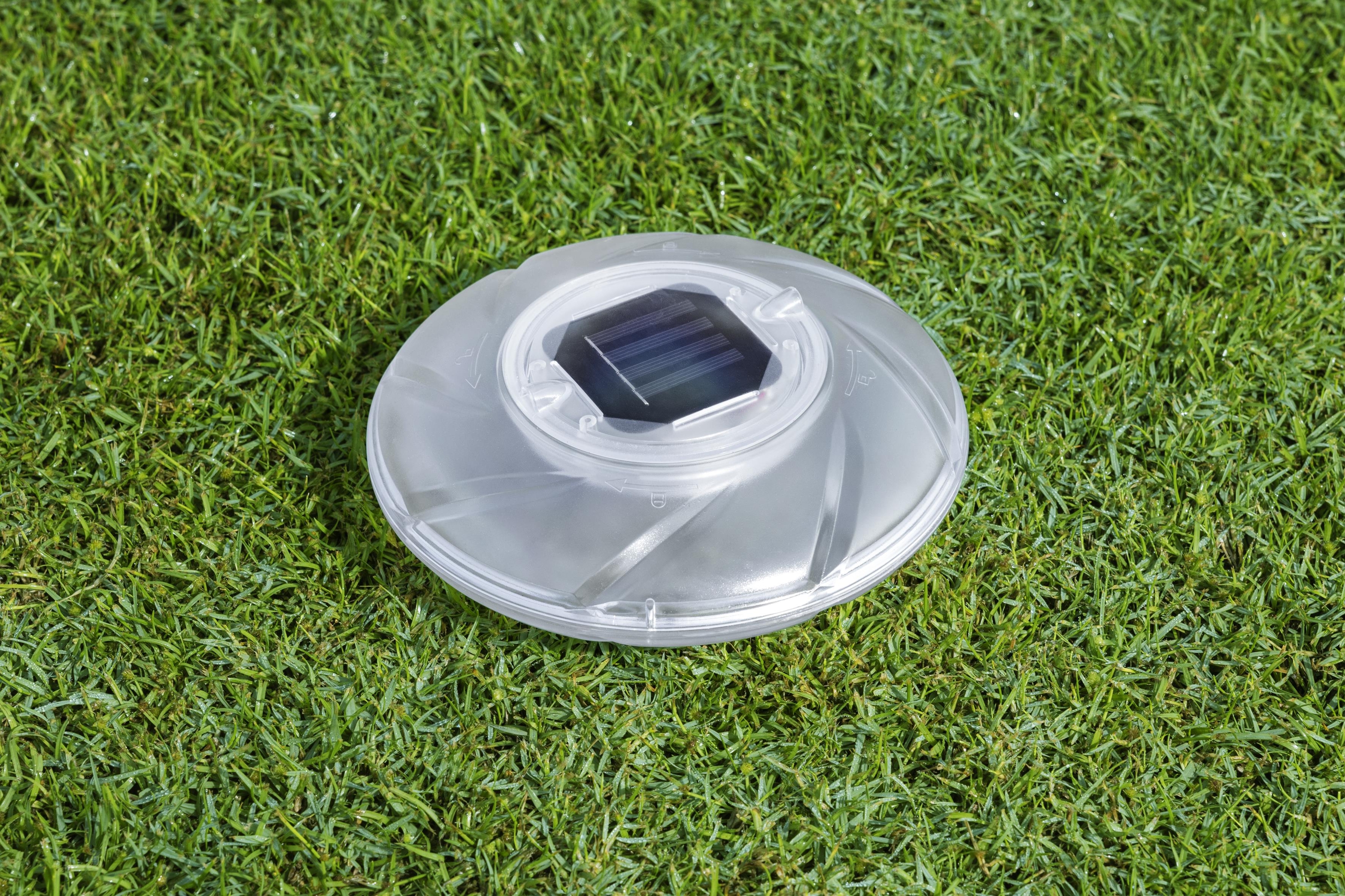 Lampa solara LED BESTWAY, pentru piscina, 7 culori, plutitoare, diametru 18 cm