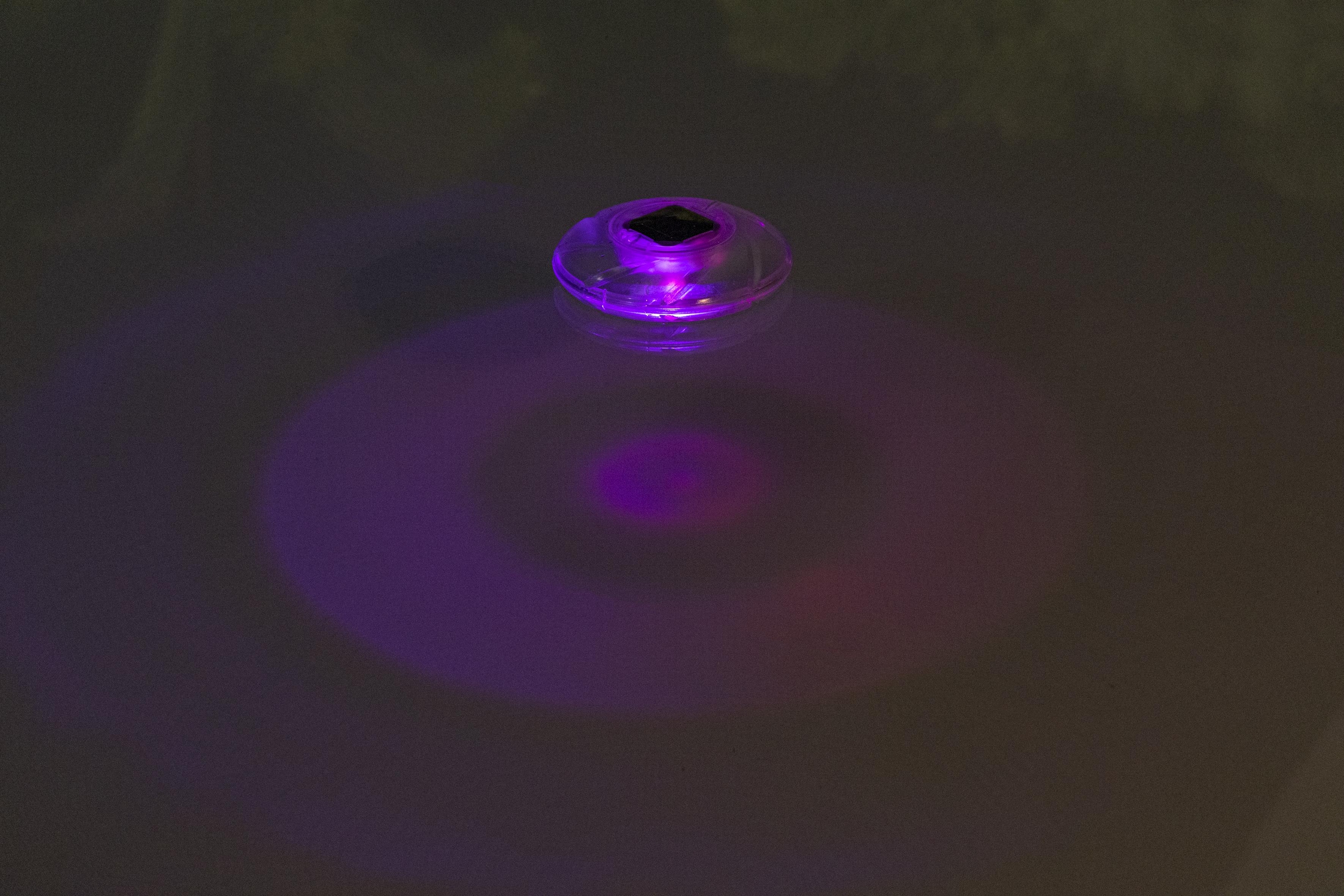 Lampa solara LED BESTWAY, pentru piscina, 7 culori, plutitoare, diametru 18 cm