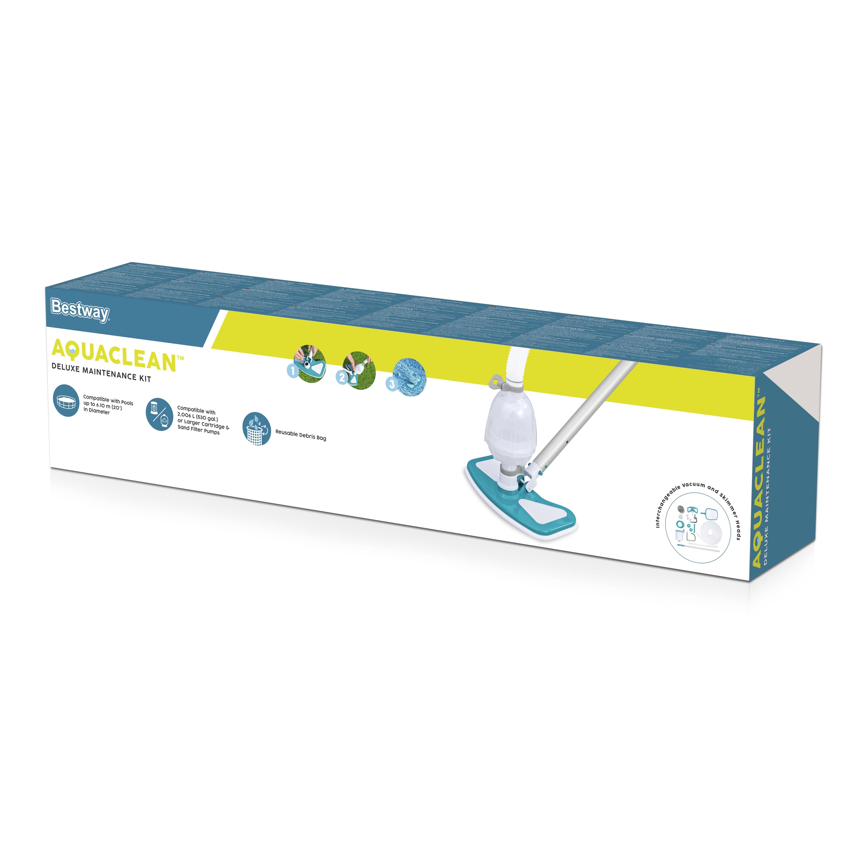 Set de curatare pentru piscine supraterane BESTWAY, pana la 610 cm