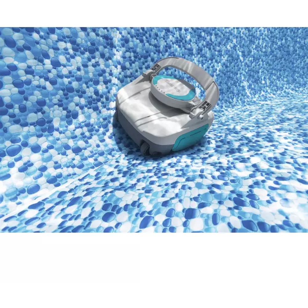 Robot curatare piscina BESTWAY Aquatronix G100, autonomie 30 de minute, curatare pana la 18 mp, gri