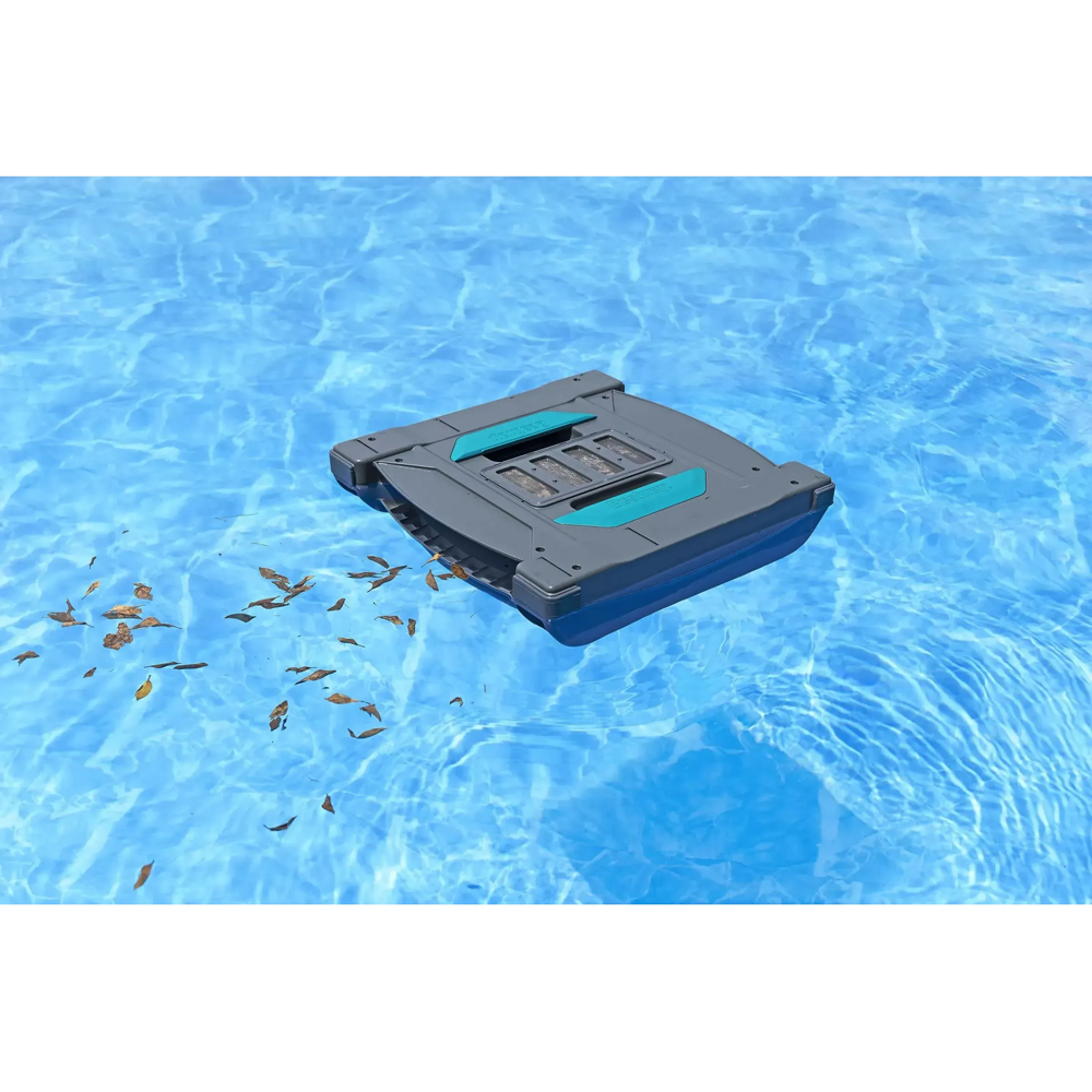 Robot curatare piscina 2 in 1 BESTWAY Aquatronix G300 cu skimmer de suprafata, autonomie 120 de minute, curatare pana la 50 mp, gri