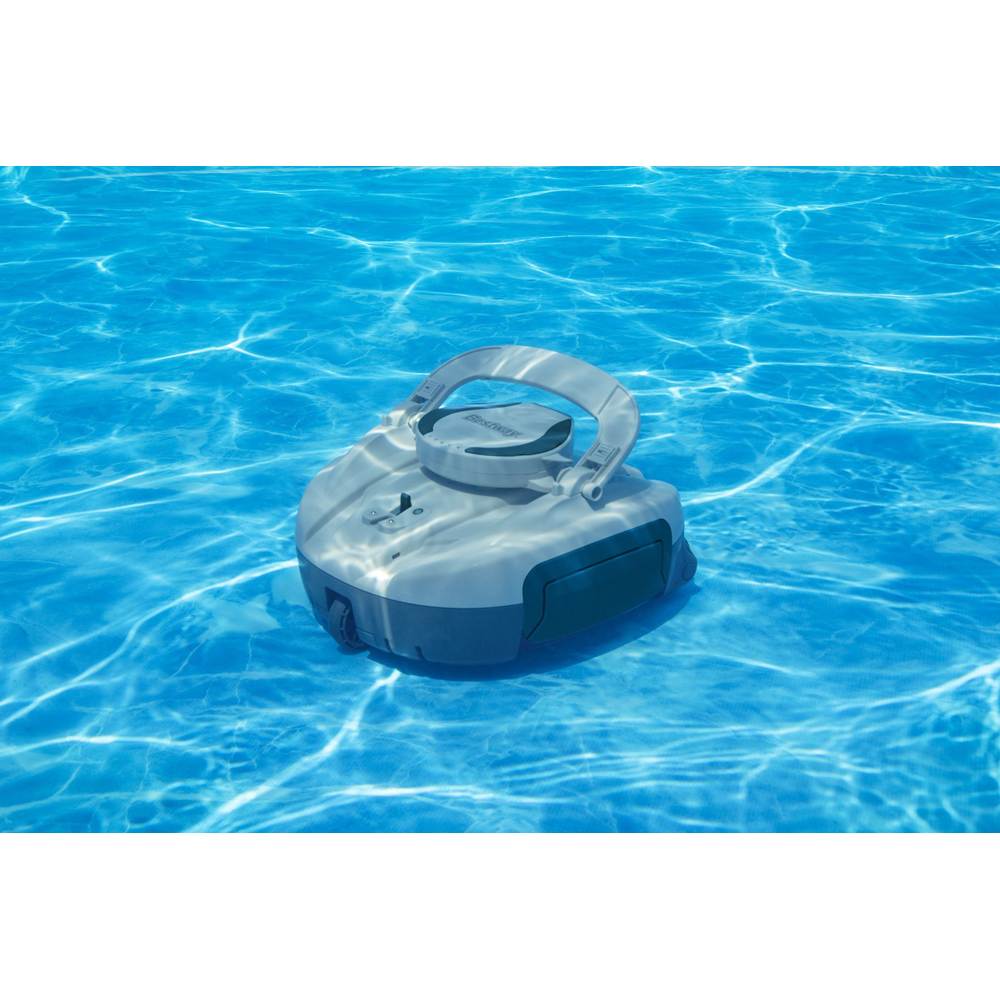 Robot curatare piscina BESTAWAY Aquatronix G510, autonomie 60 de minute, curatare pana la 30 mp, gri