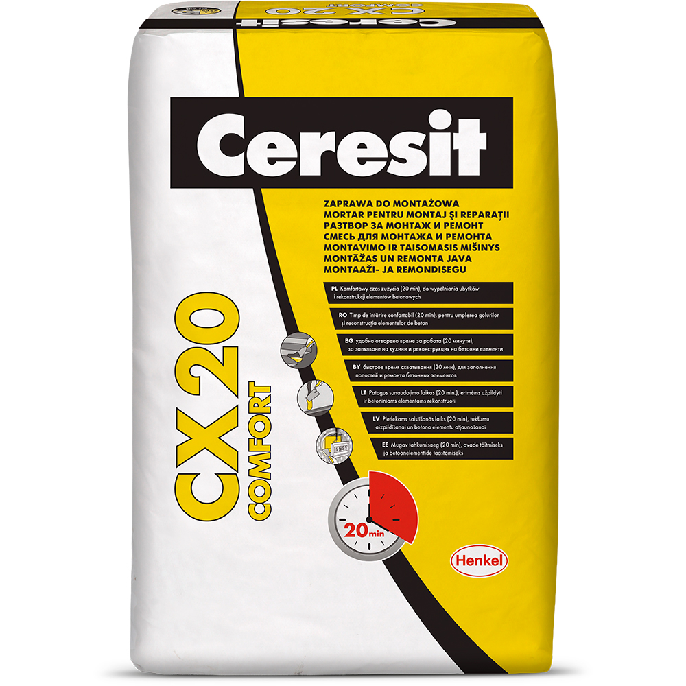 Mortar pentru montaj si reparatii CERESIT CX 20, 20 kg