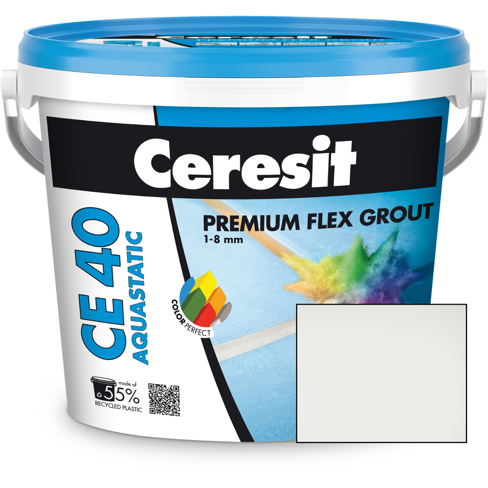 Chit de rosturi gresie si faianta CERESIT CE40, Marble White, interior/exterior, 5 kg