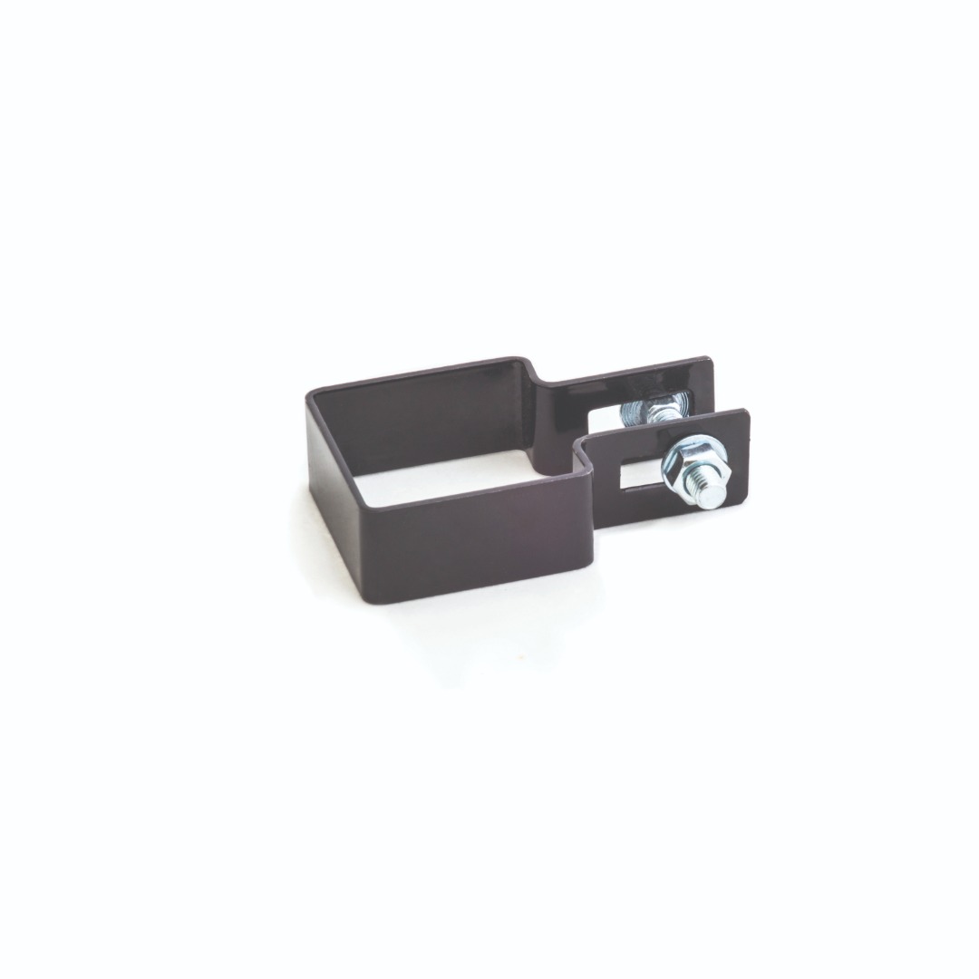 Clema prindere stalp galvanizat, 5 x 5 cm, start-end-clamp  Polbram
