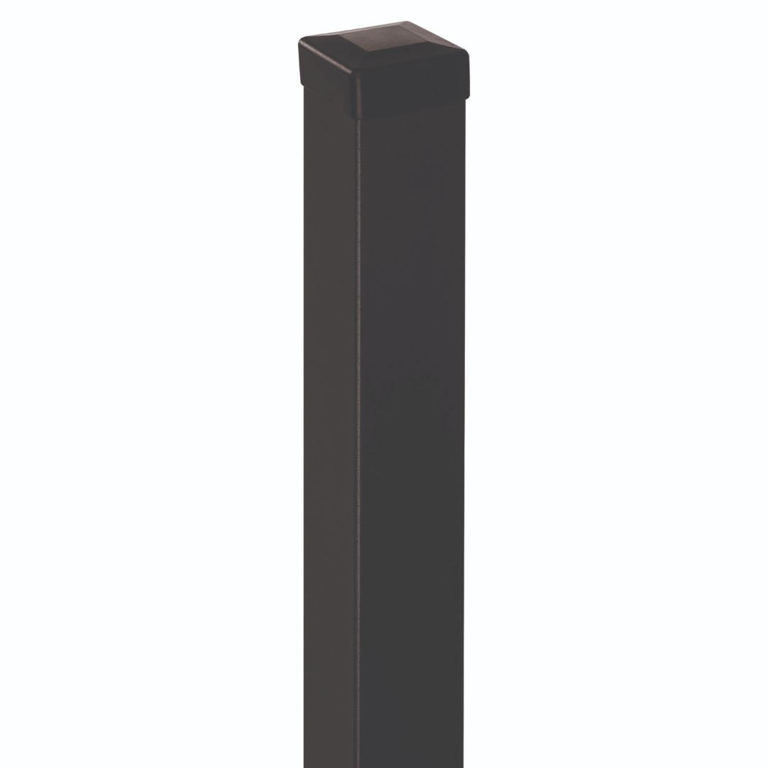 Stalp poarta, negru, 240 x 5 x 5 cm Polbram