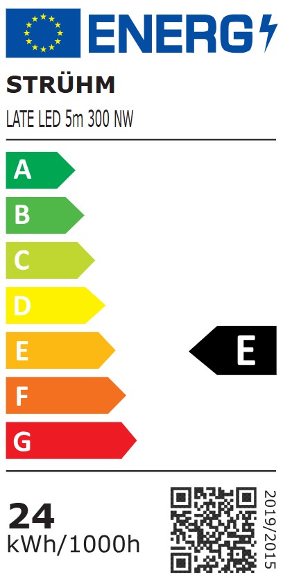 Banda LED SMD Struhm, 24W, 2100lm, 5m, IP20, alb neutru