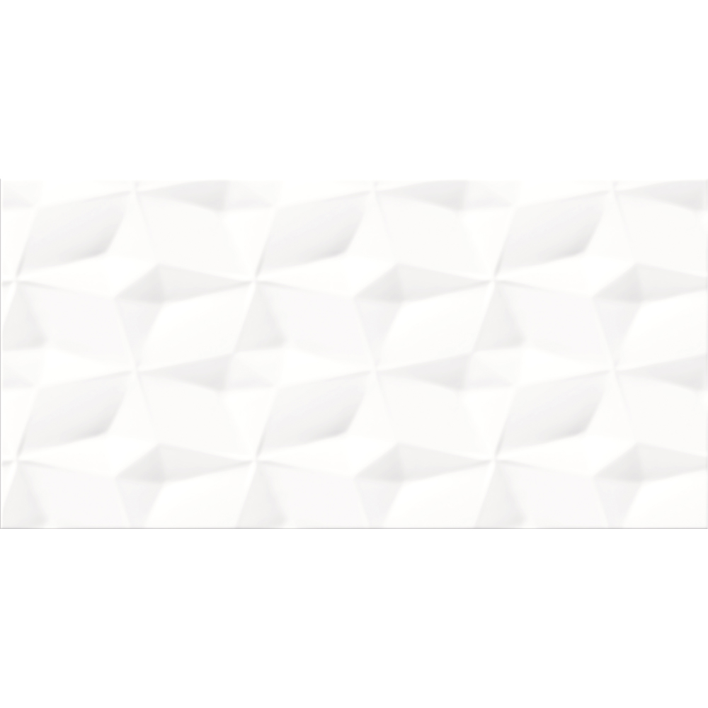 Fraianta interior Cersanit Perouso White Glossy Monocolour, 29.7 x 60 cm, grosime 8.5 mm1.25 mp/cutie, alb