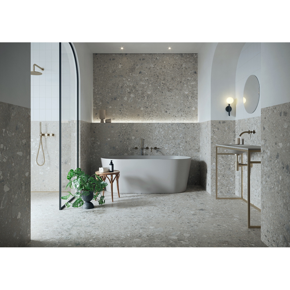 Gresie interior/exterior Cersanit Hedon, 120 x 60 cm, 1.43 mp/cutie, gri