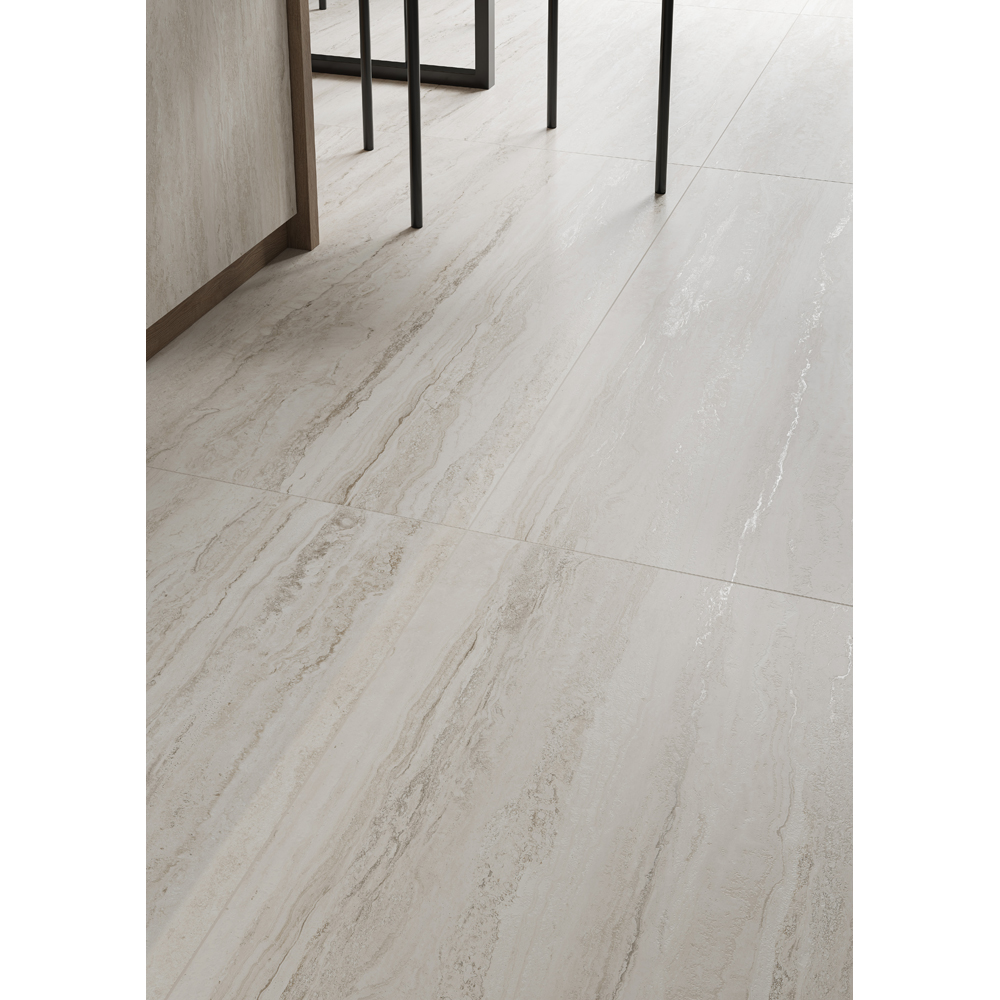 Gresie interior/exterior Cersanit Travertin Soul, 120 x 60 cm, 1.43 mp/cutie, bej