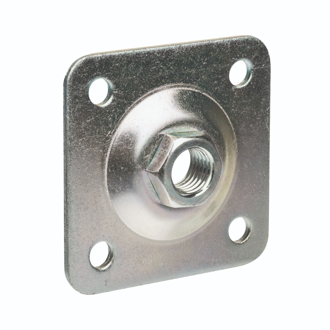Placa cu piulita galvanizata, 8 x 8 cm  Polbram
