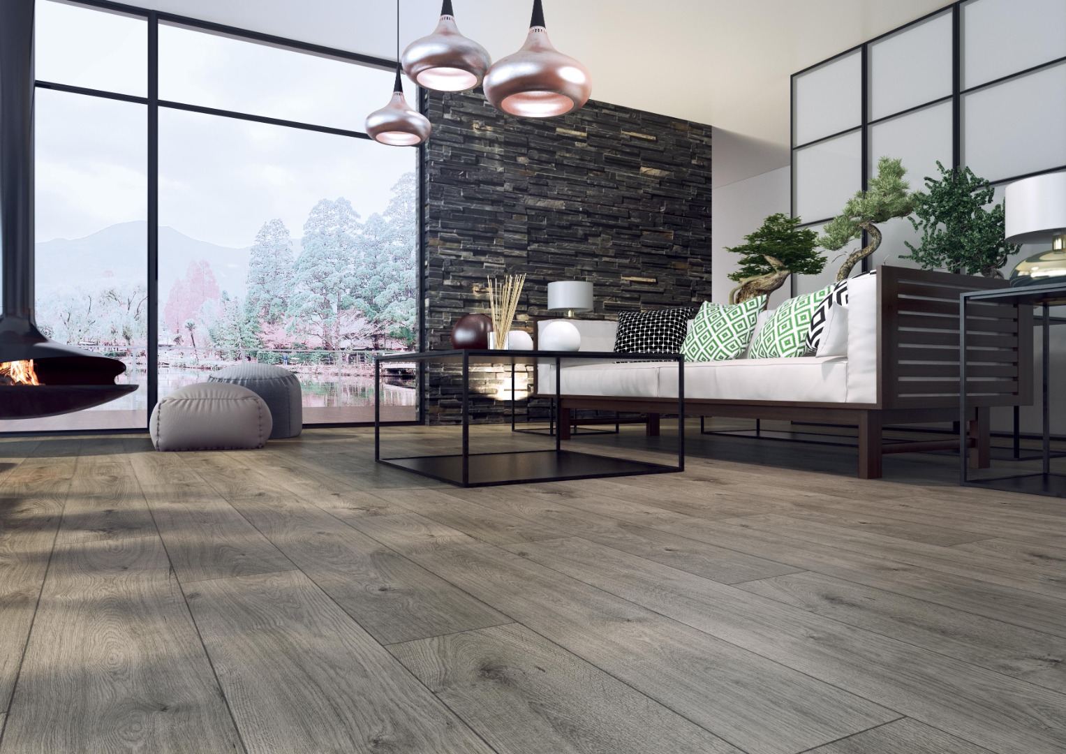 Parchet laminat 10 mm, maro, acoperire per cutie 1.67 mp, AC6, HDF, Swiss Krono