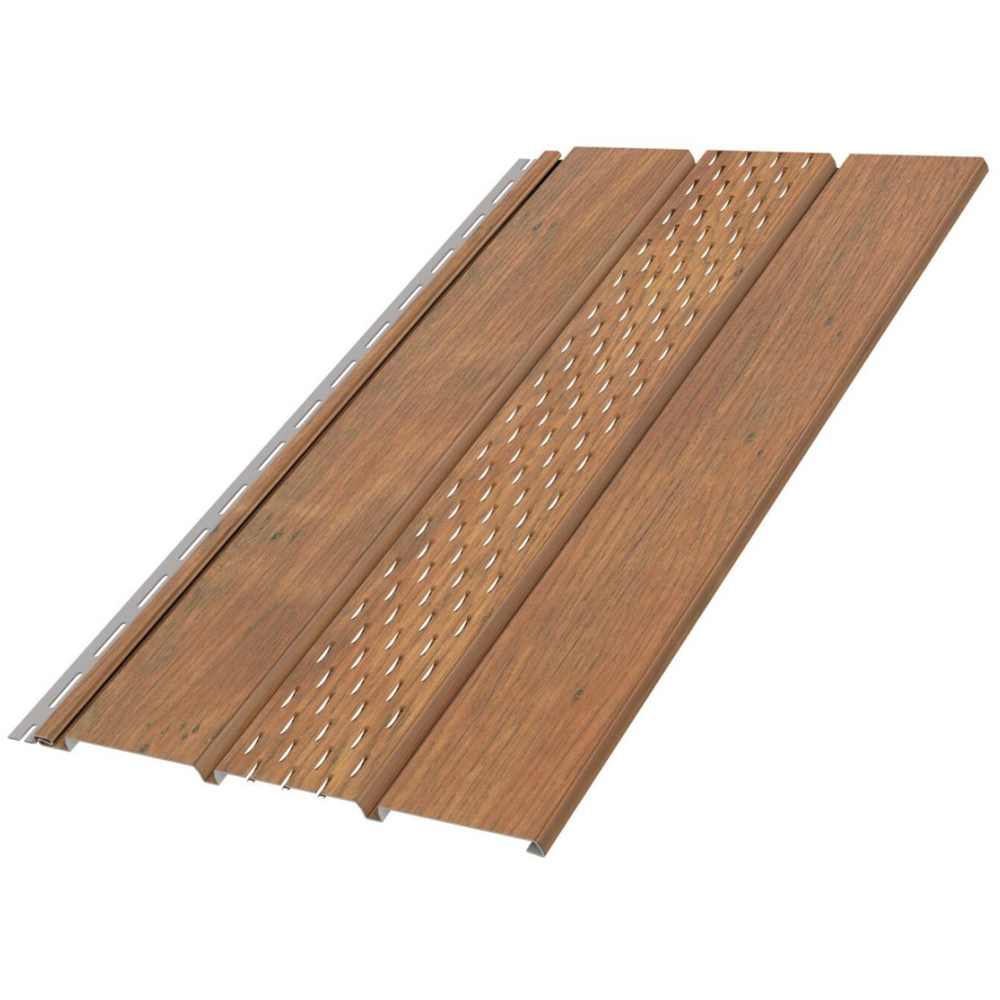 Lambriu PVC / Sageac perforat SMART, 300 x 34 cm, auriu