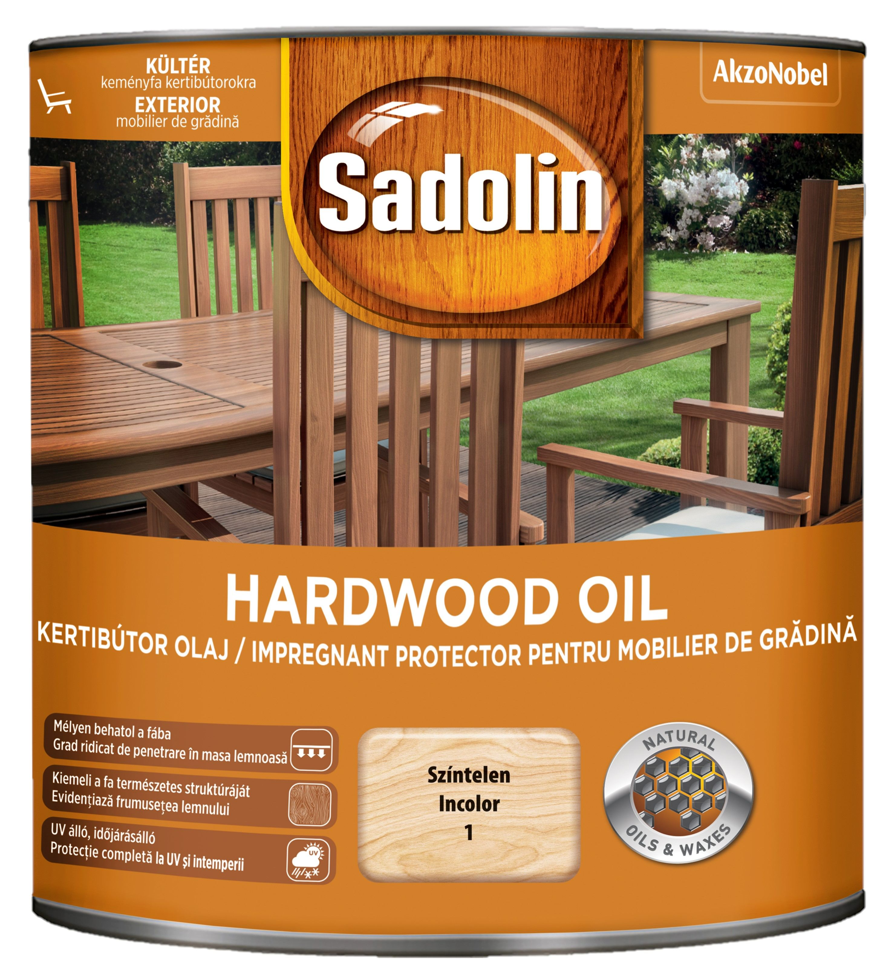 Ulei de in pentru lemn, incolor, 0.75 l  Sadolin