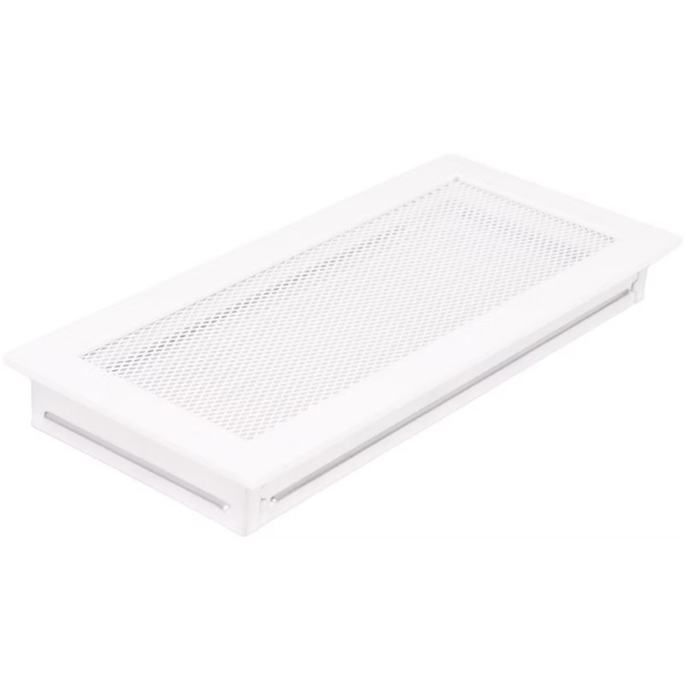 Grila ventilatie semineu, otel, 370 x 170 mm, alb