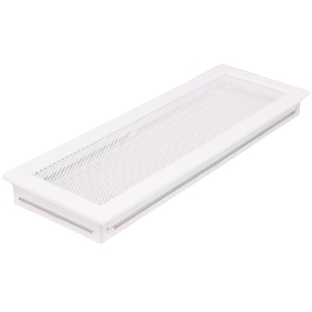 Grila ventilatie semineu, otel, 170 x 490 mm, negru