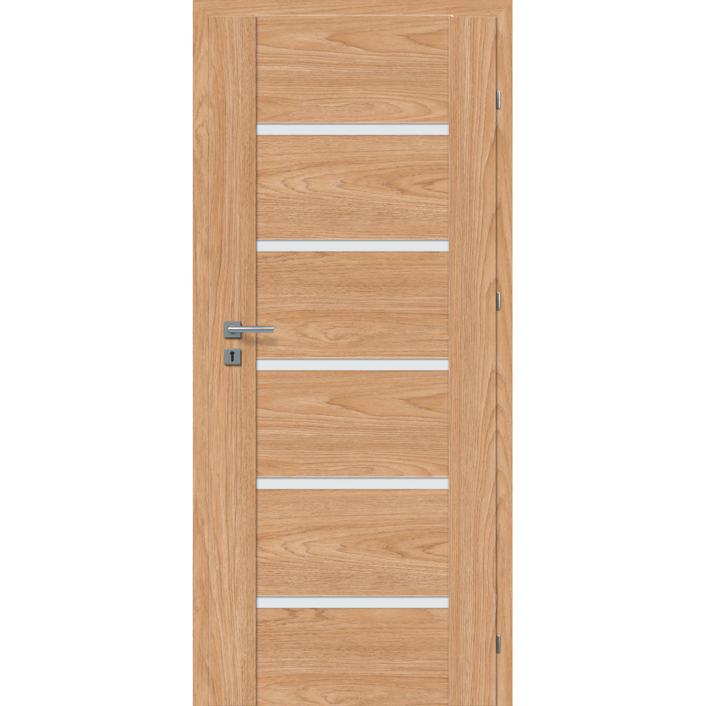 Usa interior CLASSEN Fido Model 3, cu geam, dreapta, MDF, 70 x 204 cm, stejar tocantis