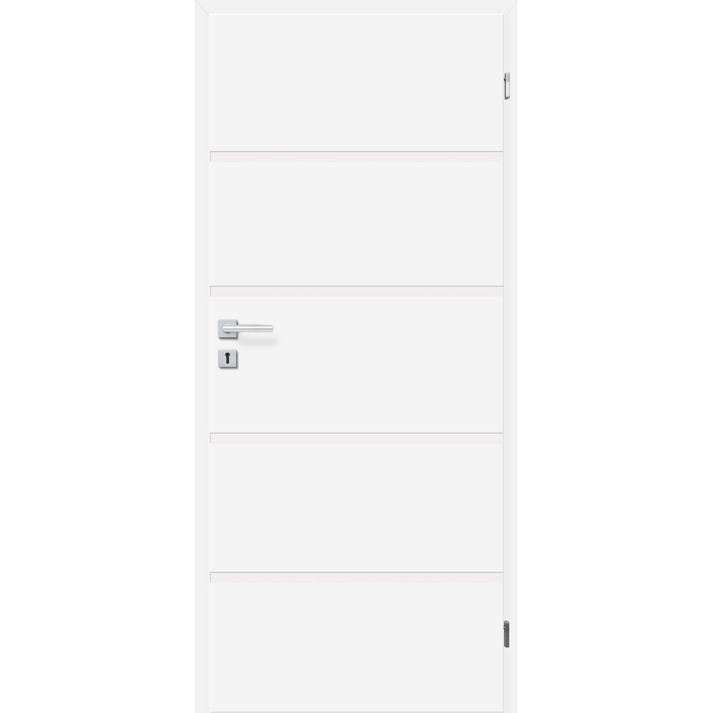 Usa interior CLASSEN Savona Model 1, fara geam, stanga, MDF, 80 x 204 cm, alb