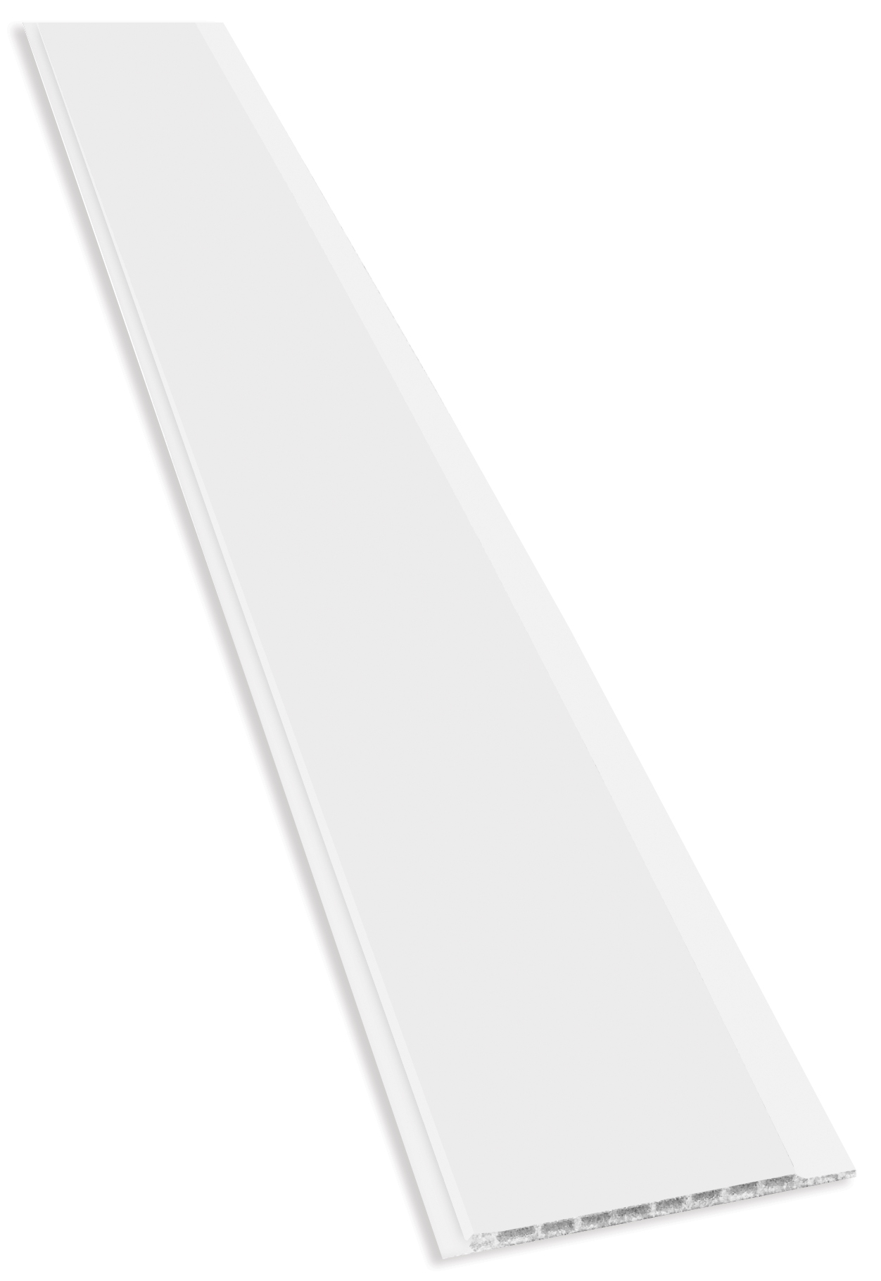 Lambriu, PVC, alb, 300 x 10.5 cm x 8 mm, acoperire 3 mp  Vilo Zip Top 105